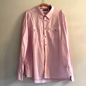 KENETH COLE beautiful checkered button down cotton shirt